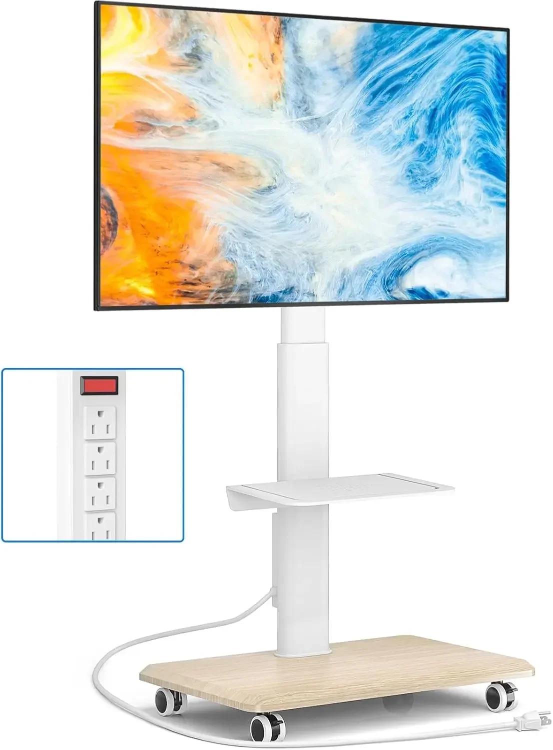 Home Decor On Wheels - Elegancki stojak na telewizor na kółkach