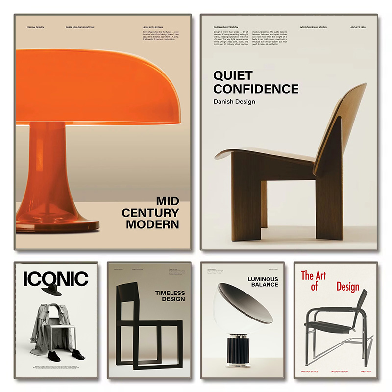 Home Decor Exhibition - Minimalistyczne krzesła Bauhaus, ikoniczne z połowy