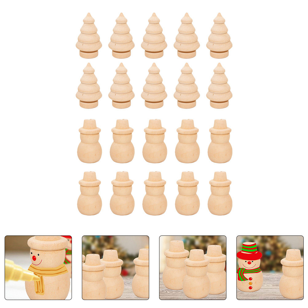 Home Decor Xmas Tree - 20 sztuk ręcznie robionych lalek do
