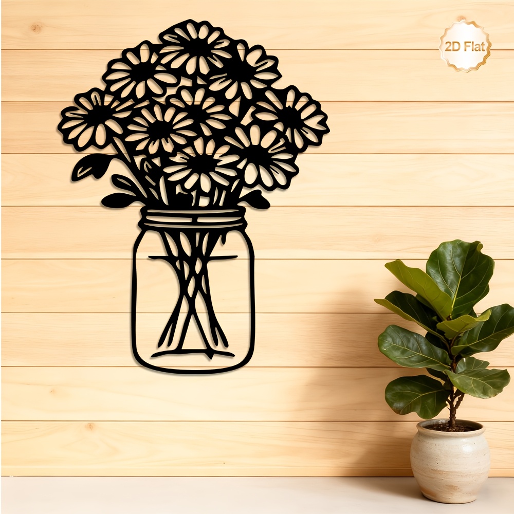 Home Decor Daisy - CIFBUY Metalowa dekoracja ścienna w kształcie