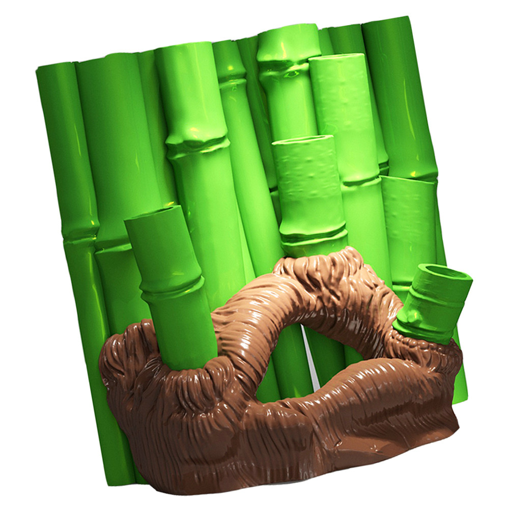 Home Decor Habitat - 1 szt. Bambusowa jaskinia 3D z