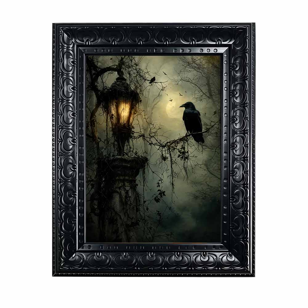 Home Decor Essentials - Halloweenowa dekoracja ścienna, oprawiona w ramę,