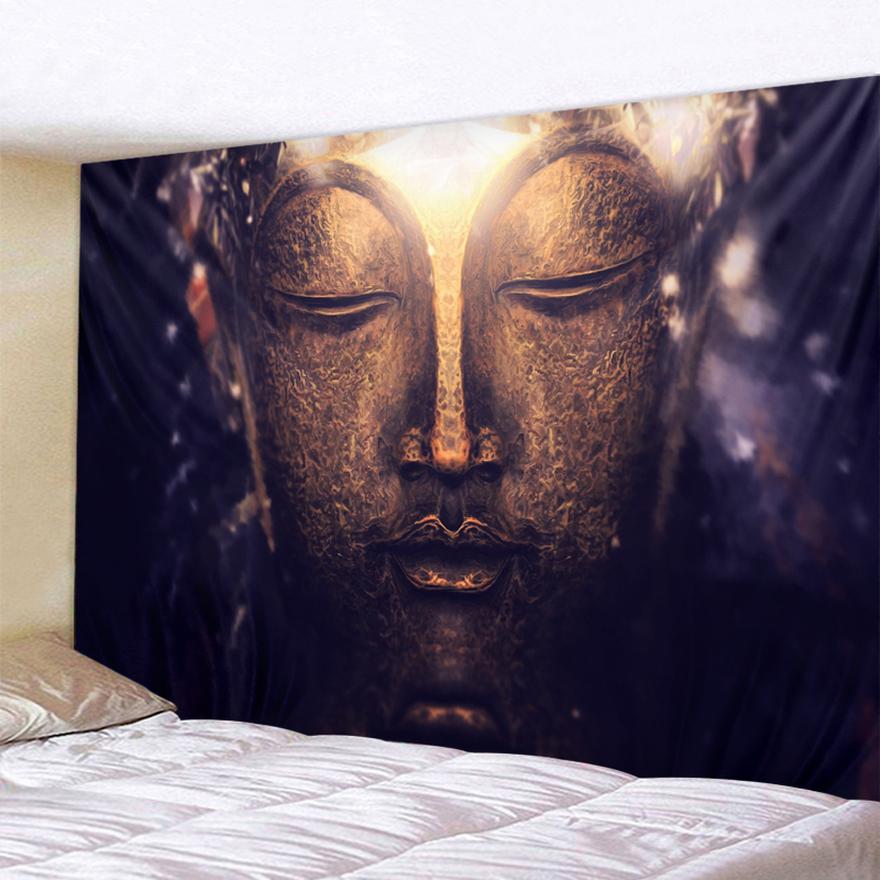 Home Decor Yoga - Indyjska Gobelinowa Dekoracja Ścienna z Mandalą