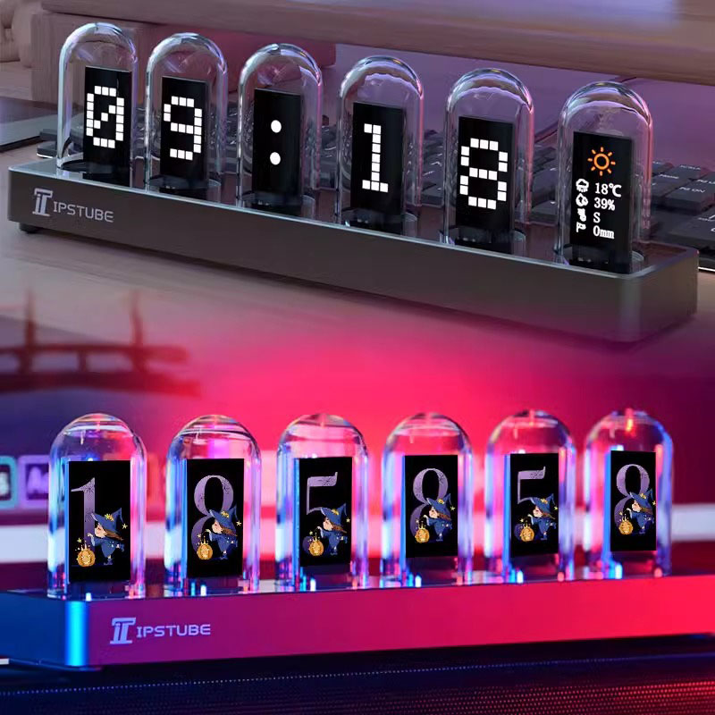 Home Decor Diy Ideas - Zegar RGB Nixie Tube z podświetleniem