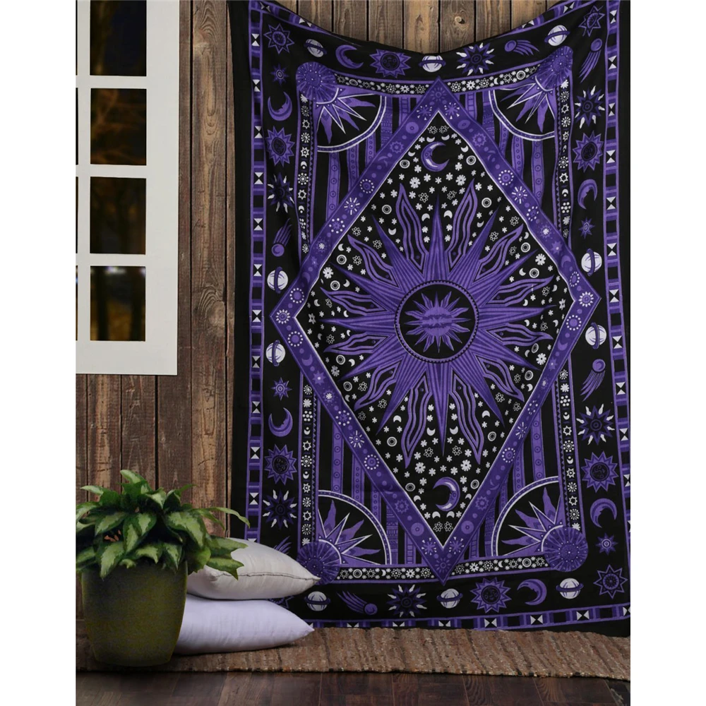 Home Decor Indonesia - Indyjski Tarot Wróżenie Mandala Gobelin Hipisowski