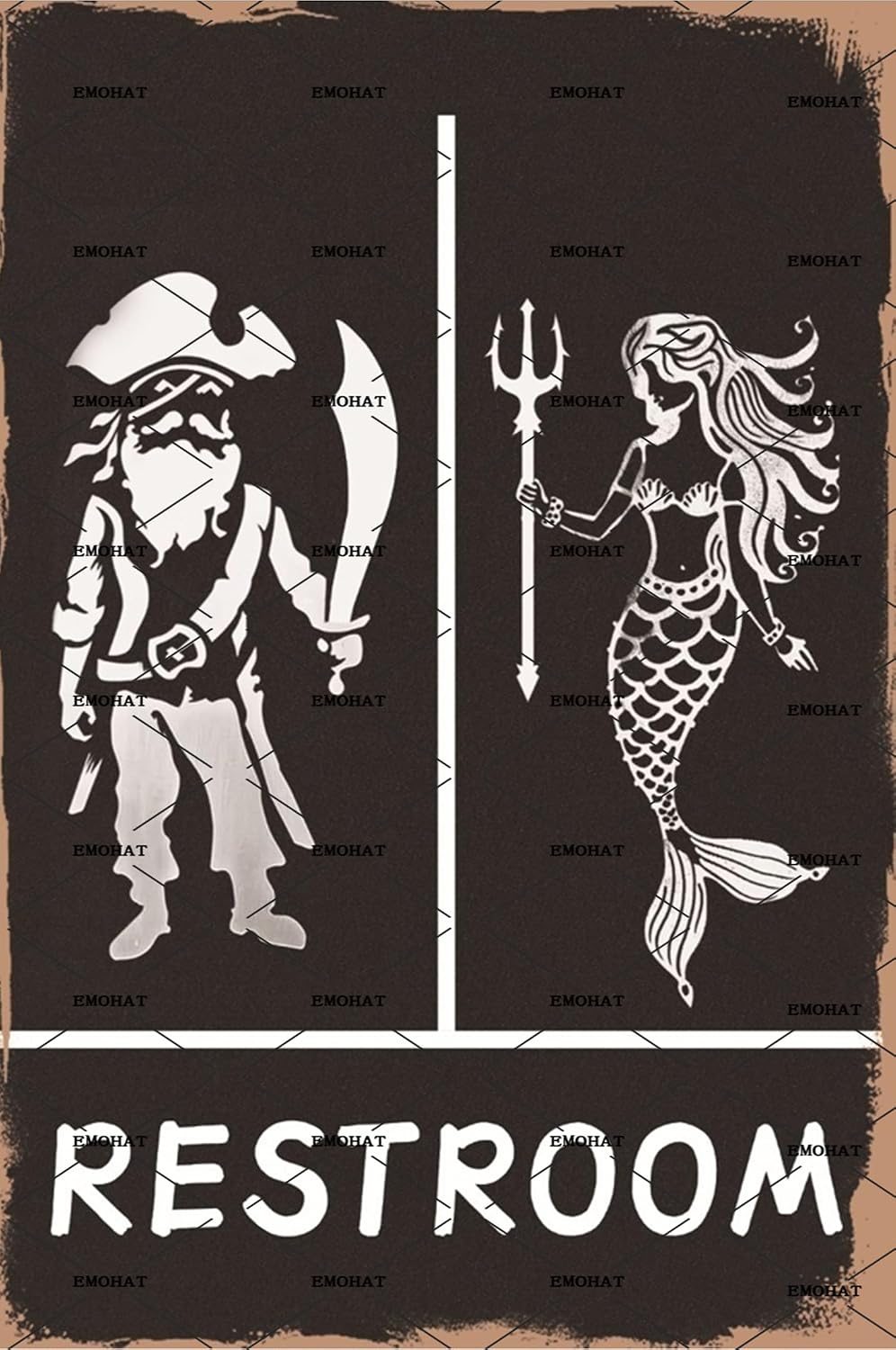 Home Decor Shop - EMOHAT – zabawna metalowa tabliczka w