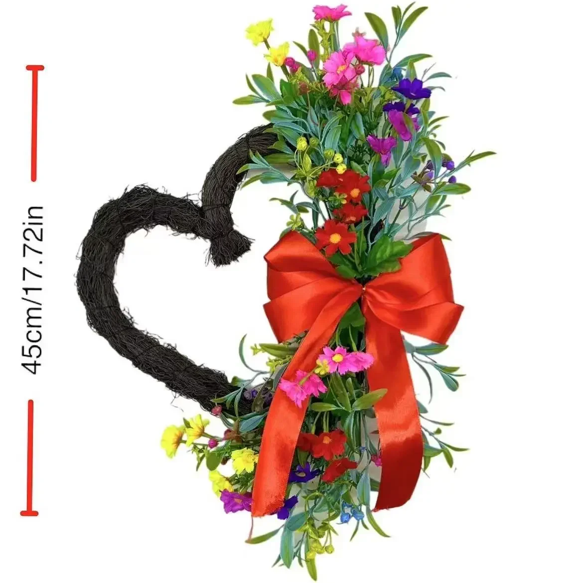 Home Decor Daisy - 2026 Unikalny Kolorowy Wieniec z Stokrotkami