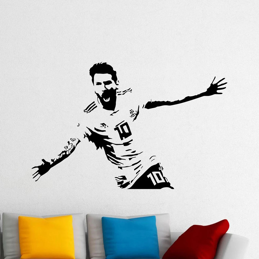 Home Decor Indonesia - Messi Naklejka ścienna Naklejka winylowa Piłka