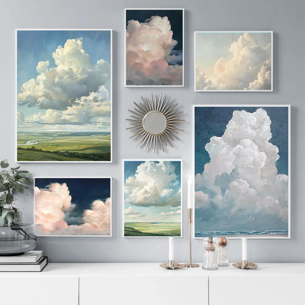 Home Decor Essentials - Abstrakcyjny Minimalistyczny Duży Plakat z Białymi