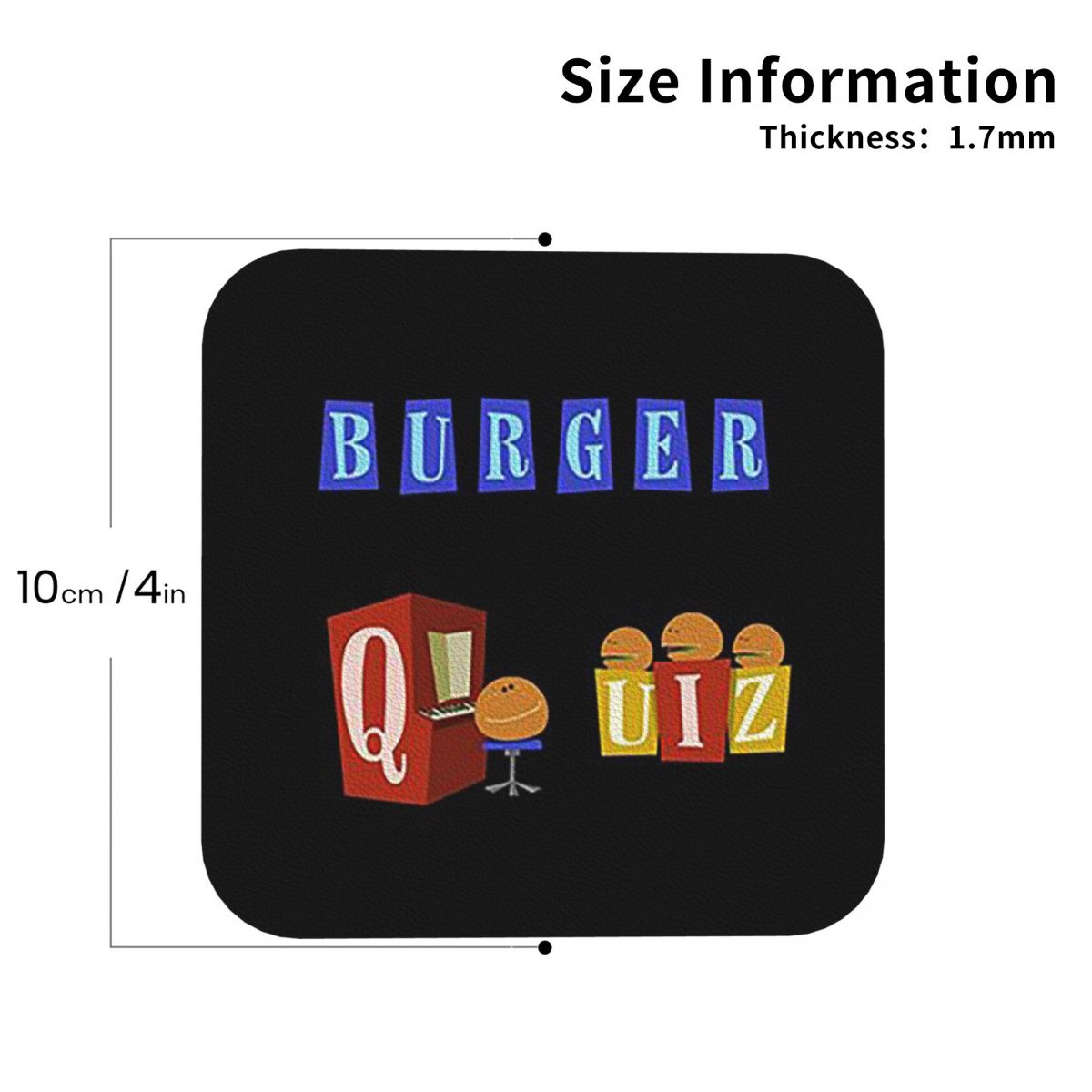 Home Decor Quiz Free - Quiz o burgerach Nowe logo Podkładki