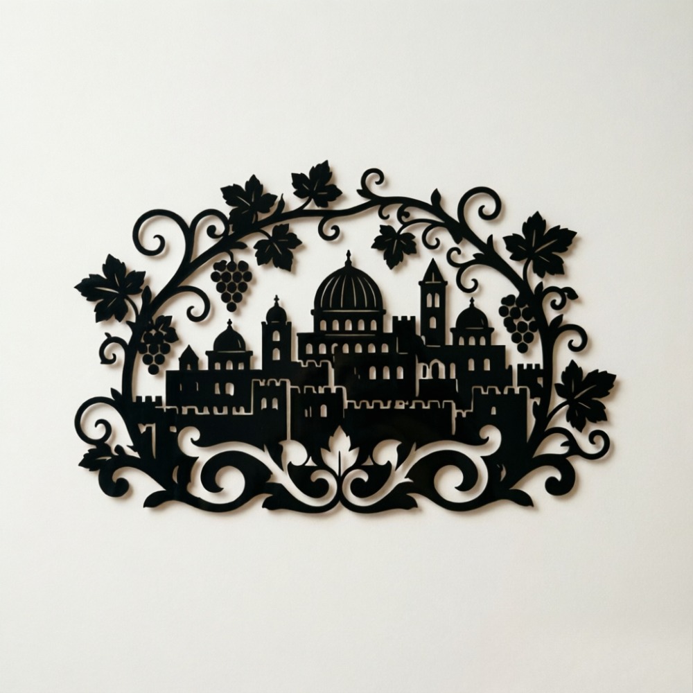 Home Decor Wall Art - CIFBUY Metalowa Tabliczka Dekoracyjna z Motywem