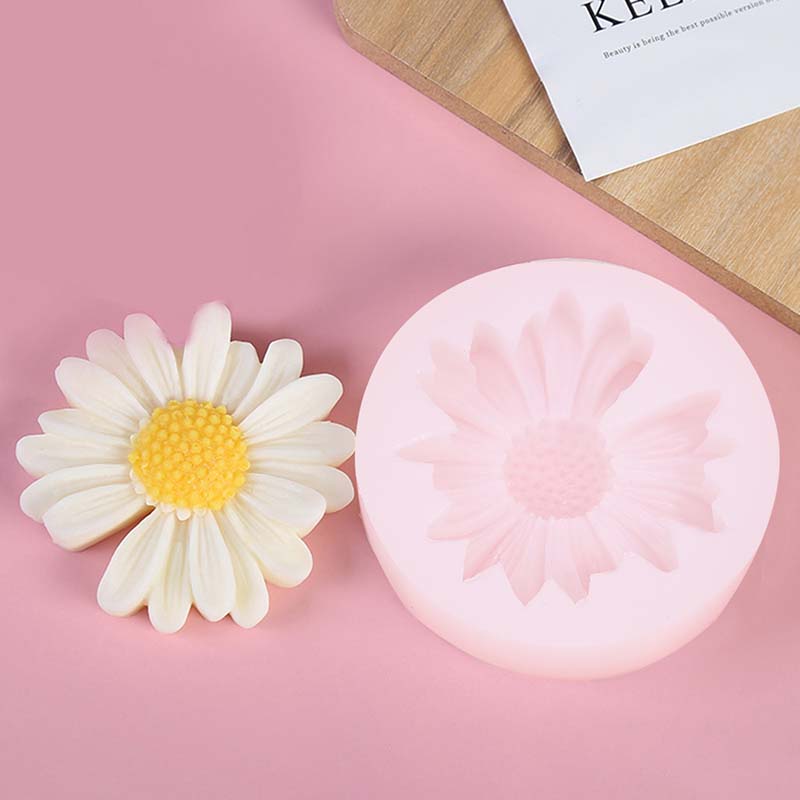 Home Decor Daisy - DIY świeca silikonowe formy stokrotka rumianek