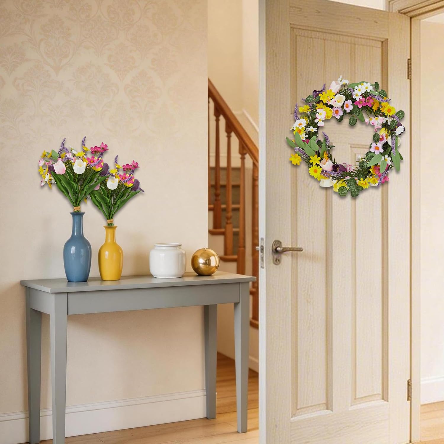 Wianek z stokrotkami i lawendą – Home Decor Daisy recenzja i cena