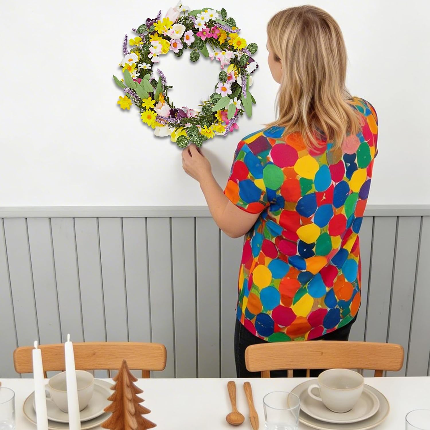 Wianek z stokrotkami i lawendą – Home Decor Daisy recenzja i cena