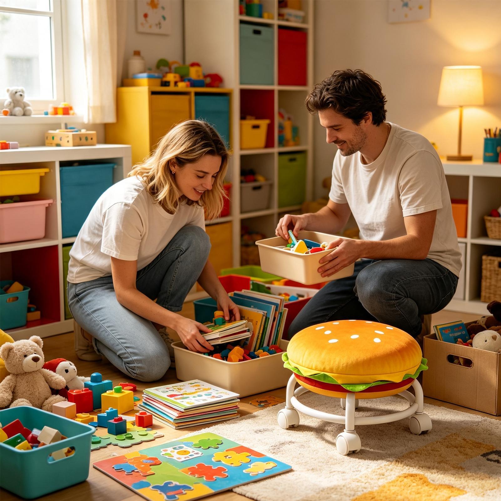 Taborety na kółkach, miękkie,  – Home Decor On Wheels recenzja i cena