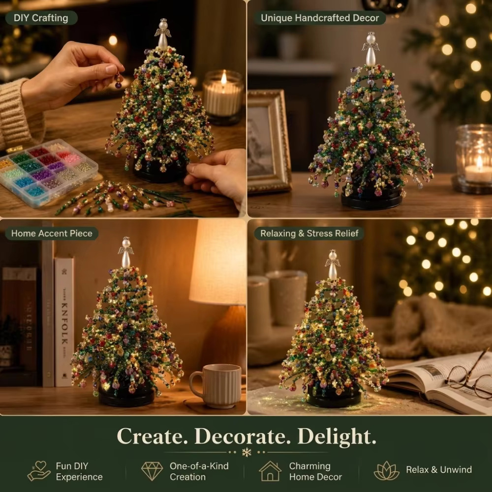 Zestaw koralików do samodzieln – Home Decor Xmas Tree recenzja i cena