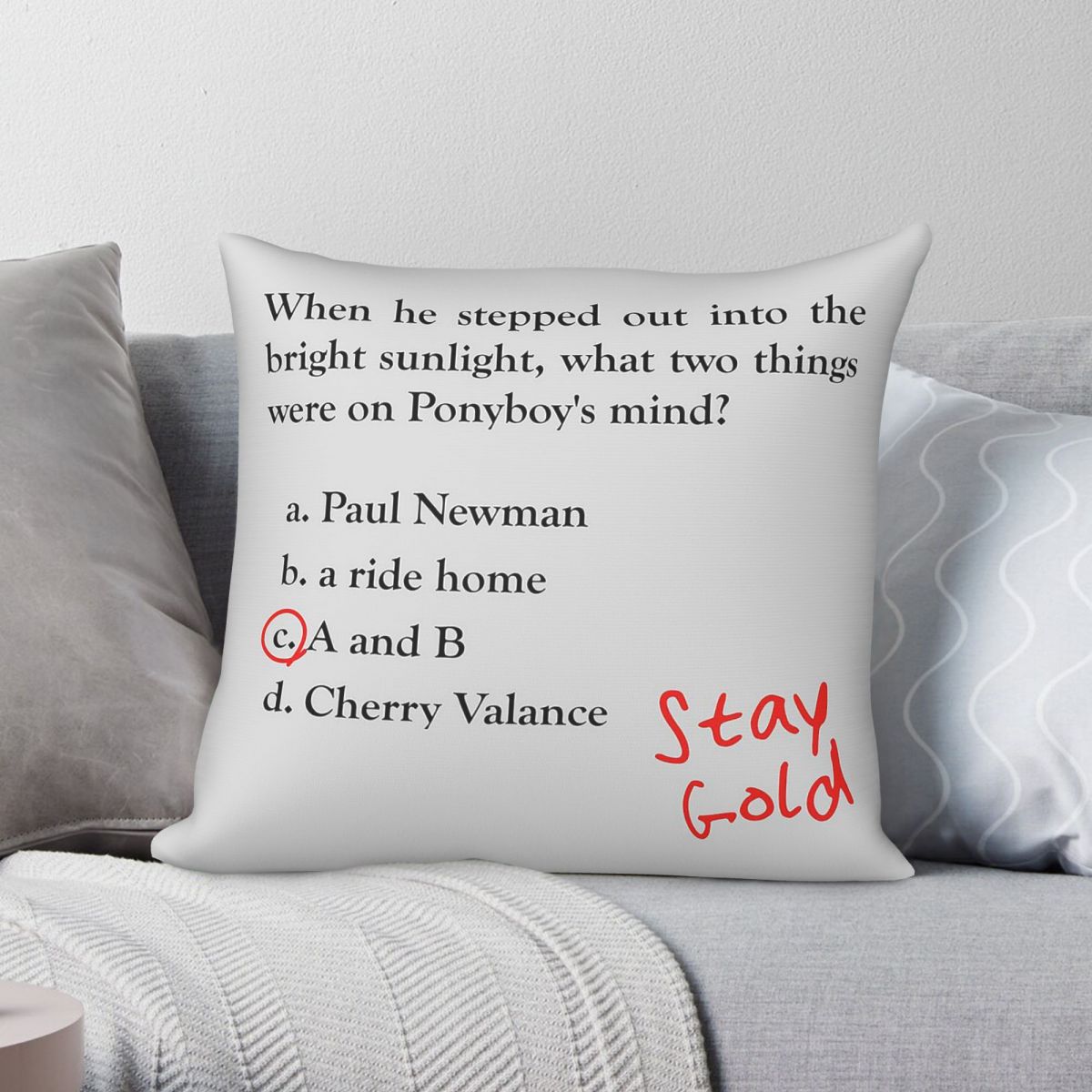 Poszewka na poduszkę Outsiders – Home Decor Quiz Free recenzja i cena