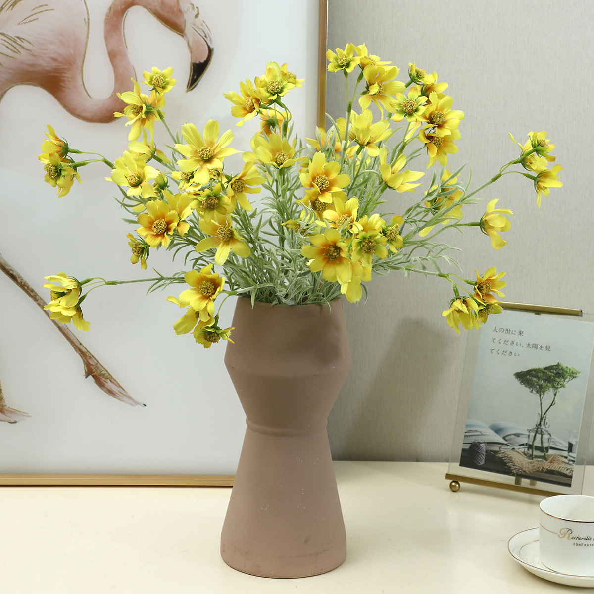 10 szt. Sztuczne kwiaty 6 głów – Home Decor Daisy recenzja i cena