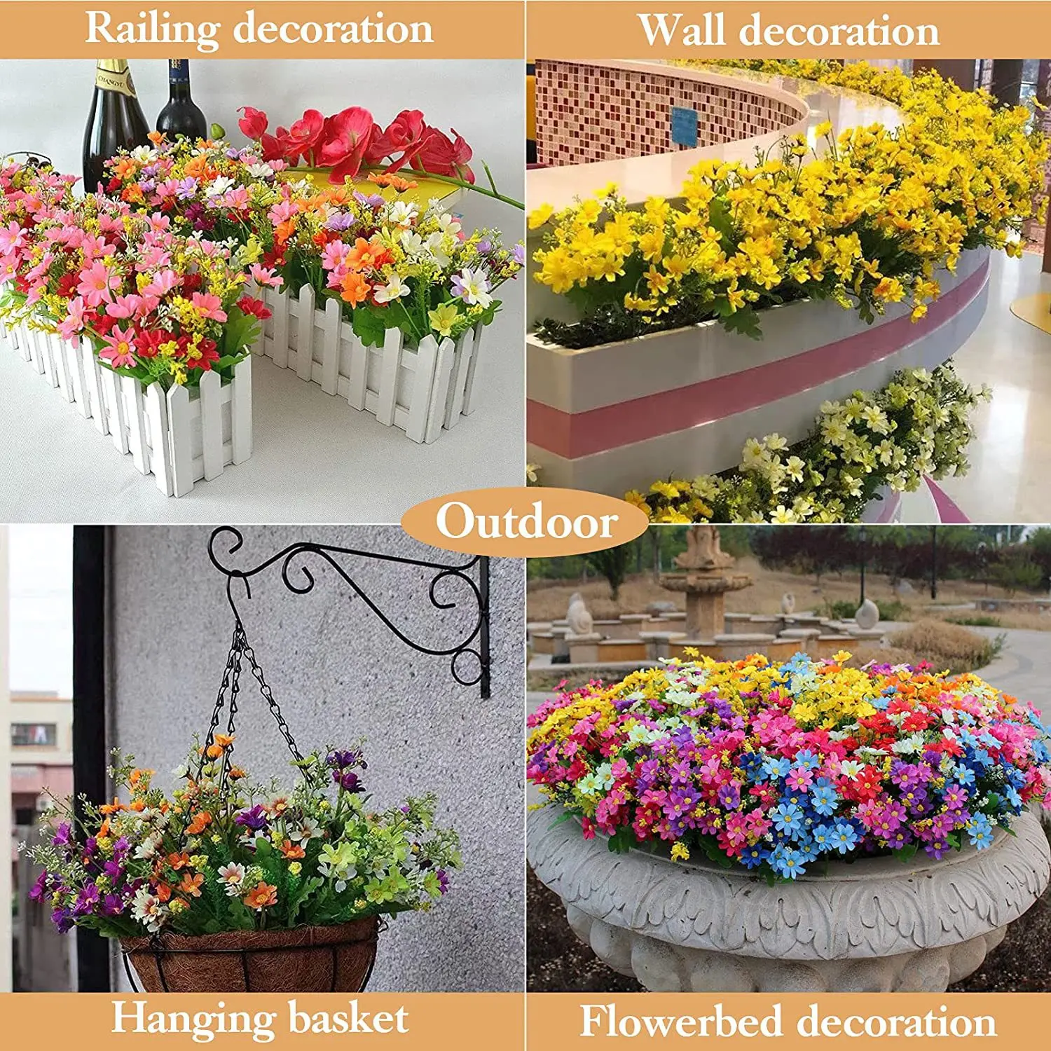 32cm Sztuczny kwiat Skacząca o – Home Decor Daisy recenzja i cena