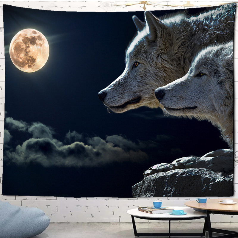 Fantasy wilk gobelin ścienny w – Home Decor Yoga recenzja i cena