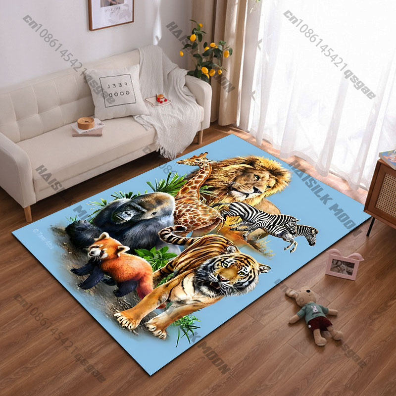Dywan z motywem dzikich zwierz – Home Decor Habitat recenzja i cena