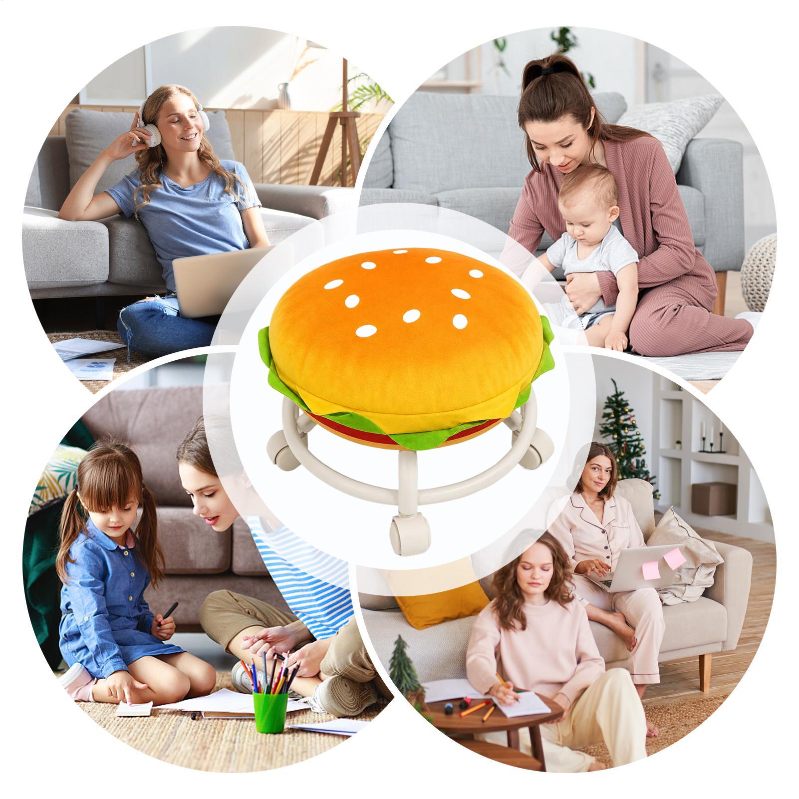 Taboret na kółkach, miękki, ur – Home Decor On Wheels recenzja i cena