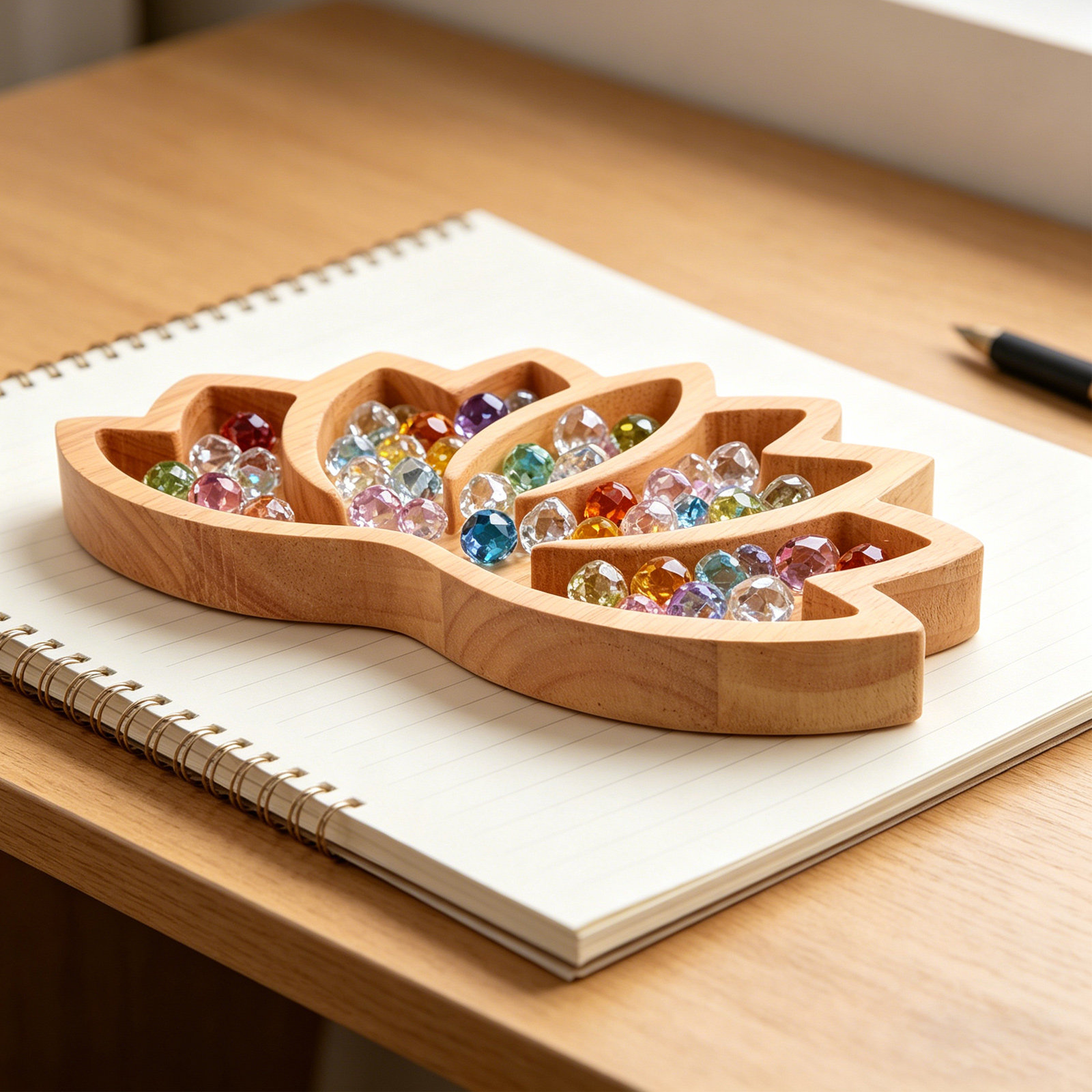 2 szt. drewnianych tac na krys – Home Decor Organizer recenzja i cena