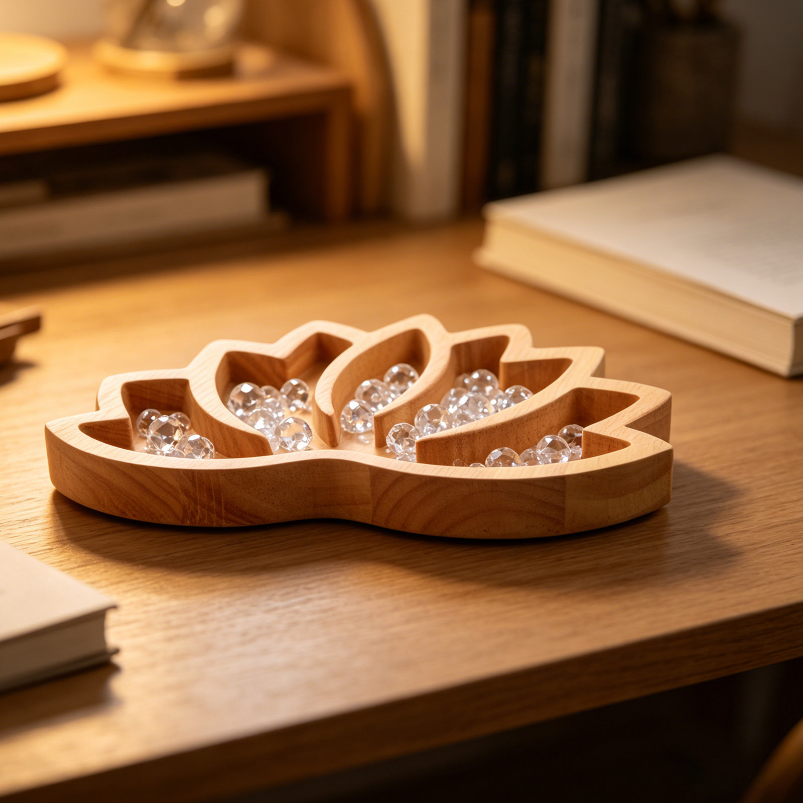 2 szt. drewnianych tac na krys – Home Decor Organizer recenzja i cena