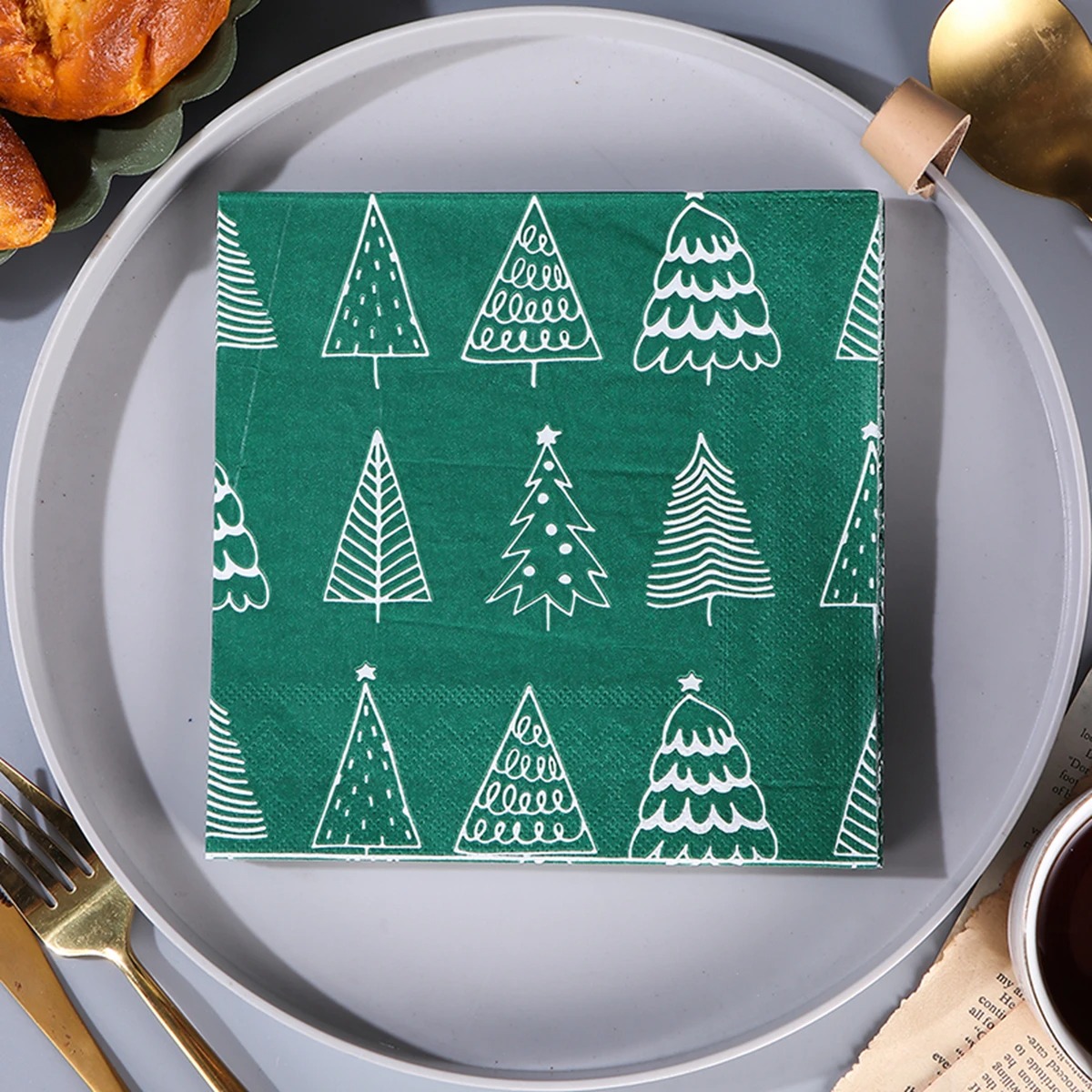 Świąteczne jednorazowe serwetk – Home Decor Xmas Tree recenzja i cena