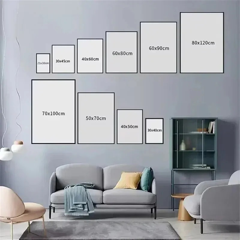 3 szt. bezramowych plakatów wy – Home Decor Exhibition recenzja i cena