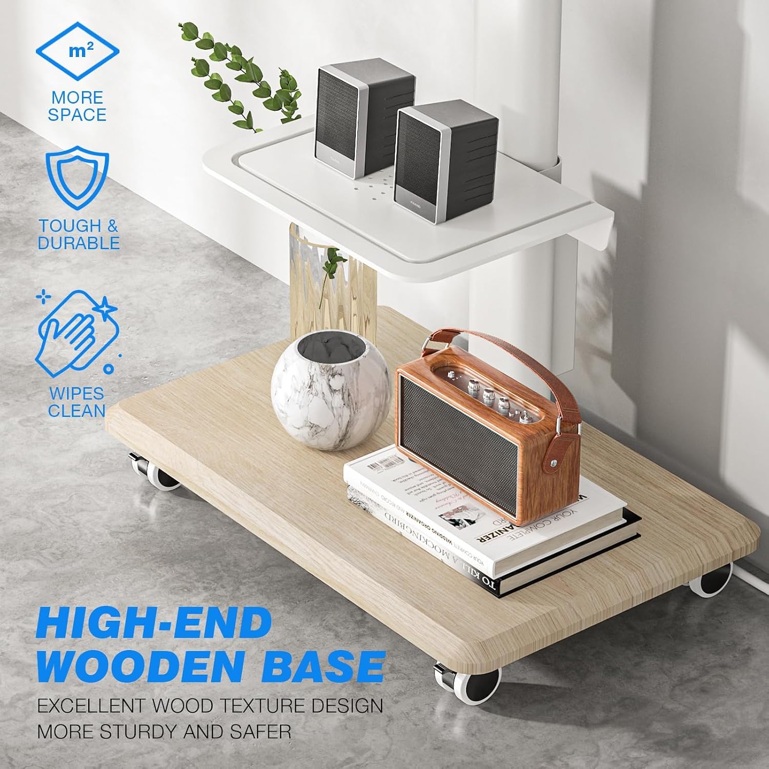 Elegancki, ruchomy stojak pod  – Home Decor On Wheels recenzja i cena