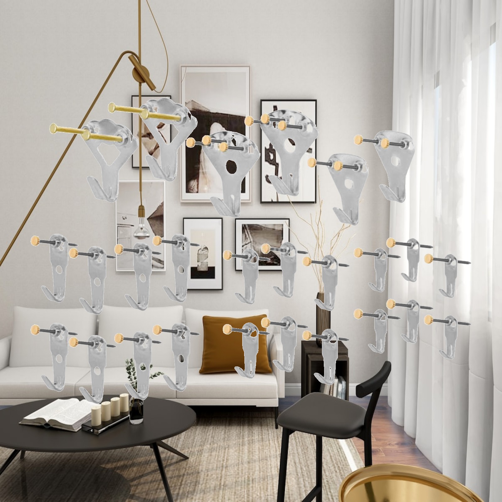 Metalowe wieszaki na zdjęcia,  – Home Decor Exhibition recenzja i cena