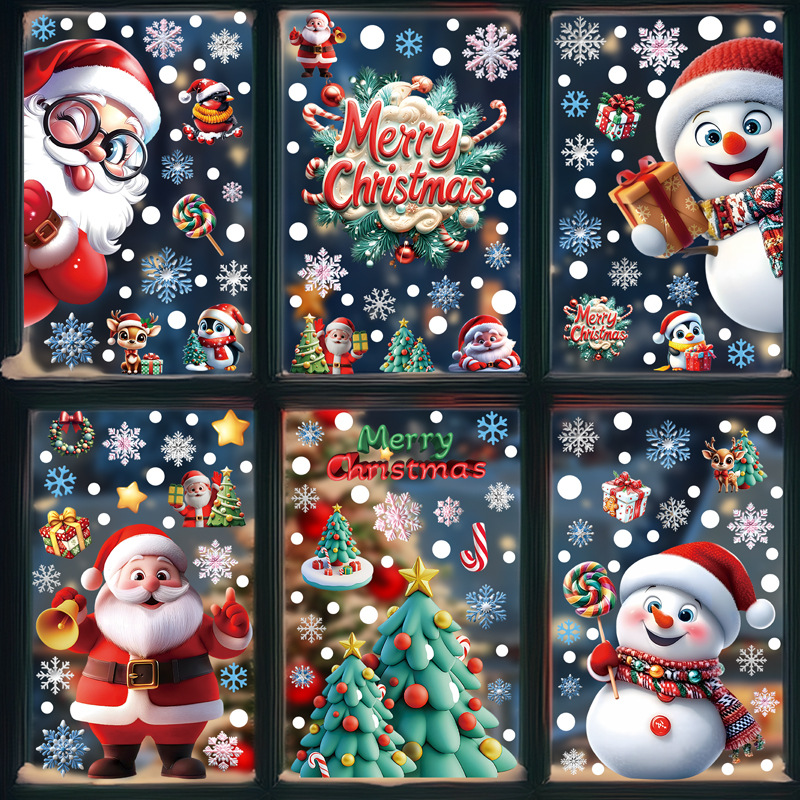 Świąteczne naklejki na szyby z – Home Decor Xmas Tree recenzja i cena