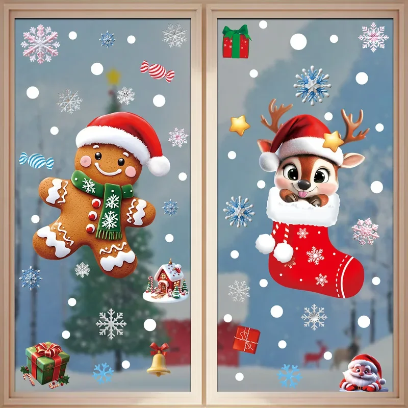 Świąteczne naklejki na szyby z – Home Decor Xmas Tree recenzja i cena