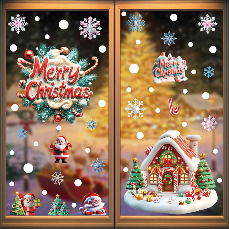 Świąteczne naklejki na szyby z – Home Decor Xmas Tree recenzja i cena