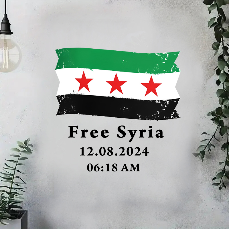 Flaga Syrii z bezpłatnym tekst – Home Decor Indonesia recenzja i cena