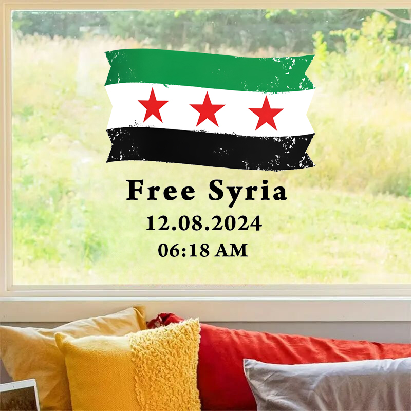 Flaga Syrii z bezpłatnym tekst – Home Decor Indonesia recenzja i cena