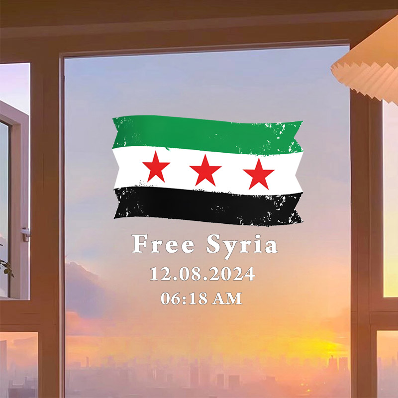 Flaga Syrii z bezpłatnym tekst – Home Decor Indonesia recenzja i cena