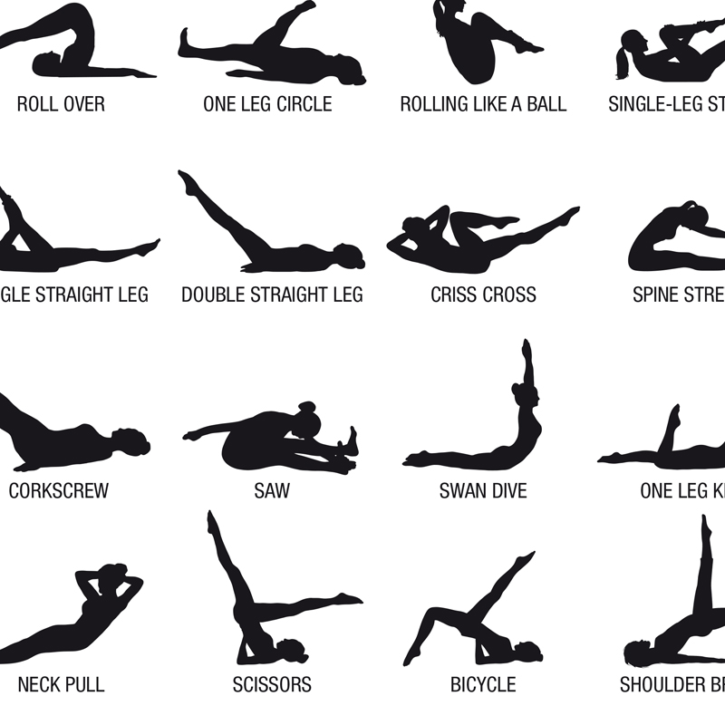 Plakat bez ramy z schematem ćw – Home Decor Yoga recenzja i cena