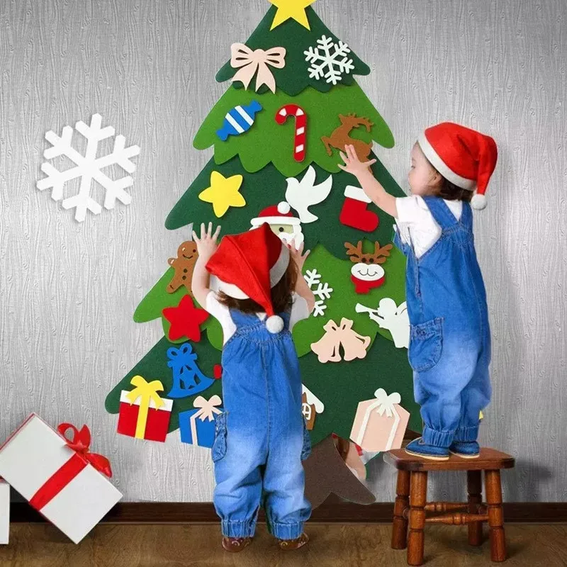 Dzieci DIY filc choinka świąte – Home Decor Xmas Tree recenzja i cena