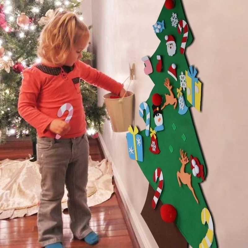 Dzieci DIY filc choinka świąte – Home Decor Xmas Tree recenzja i cena