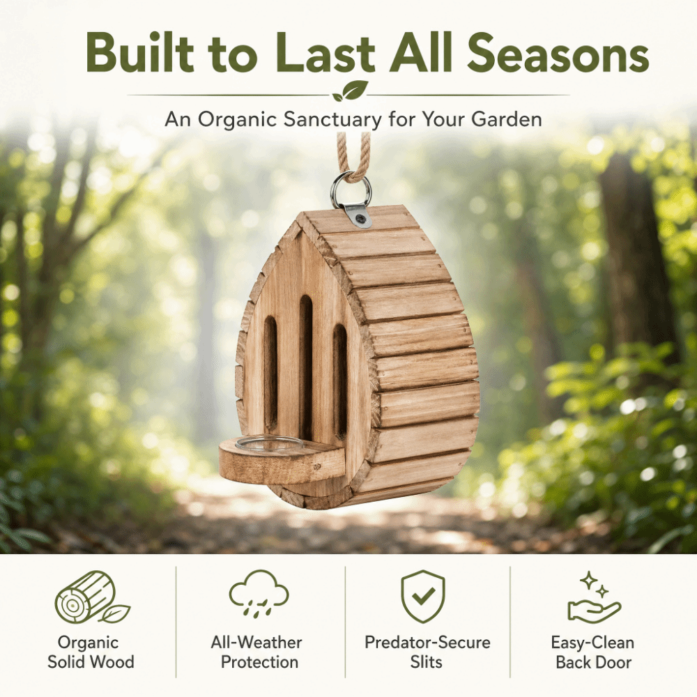 Drewniany domek dla motyli do  – Home Decor Habitat recenzja i cena