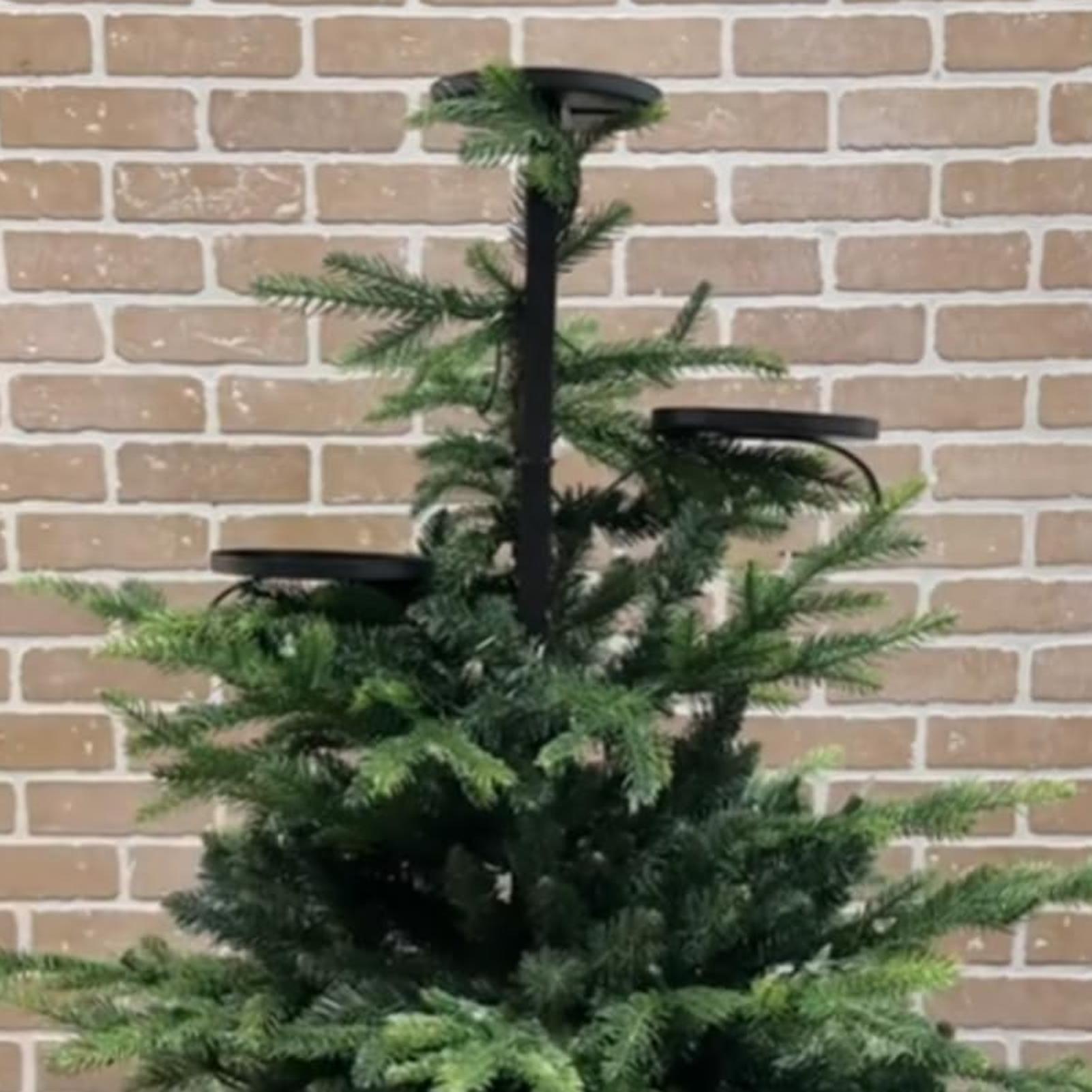 Metalowa Czarna Trójramienna O – Home Decor Xmas Tree recenzja i cena