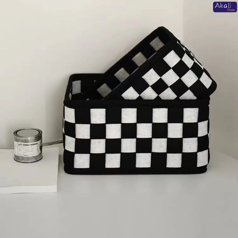 2026 Czarno-biały koszyk do pr – Home Decor Organizer recenzja i cena