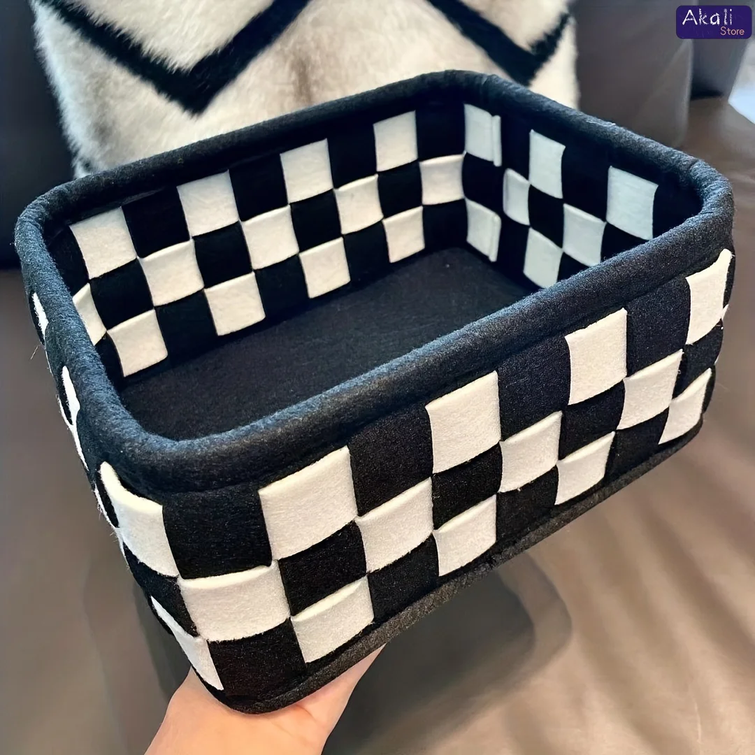 2026 Czarno-biały koszyk do pr – Home Decor Organizer recenzja i cena