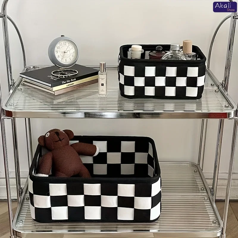 2026 Czarno-biały koszyk do pr – Home Decor Organizer recenzja i cena
