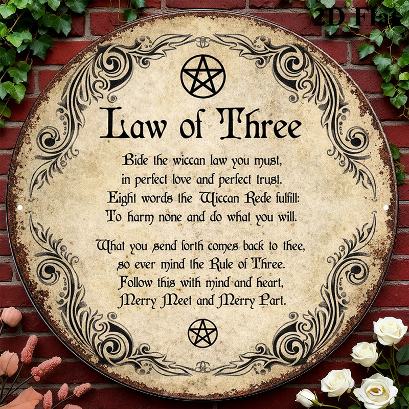 CIFBUY Vintage Wicca Potrójna  – Home Decor Wall Art recenzja i cena