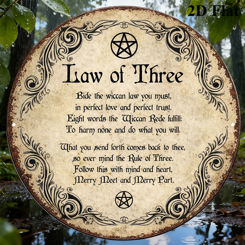 CIFBUY Vintage Wicca Potrójna  – Home Decor Wall Art recenzja i cena