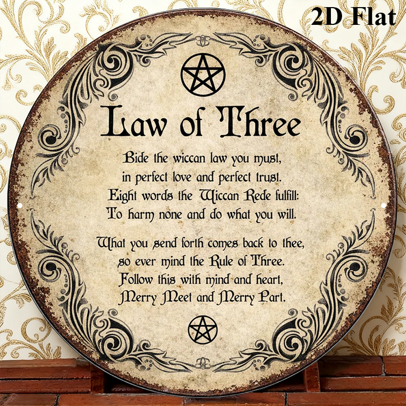 CIFBUY Vintage Wicca Potrójna  – Home Decor Wall Art recenzja i cena