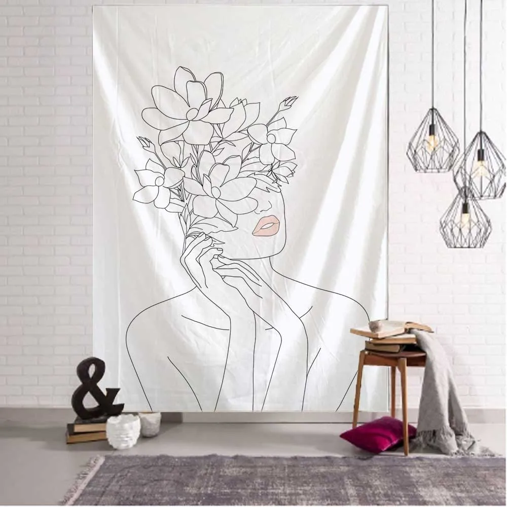 Prosta linia dziewczyna gobeli – Home Decor Yoga recenzja i cena